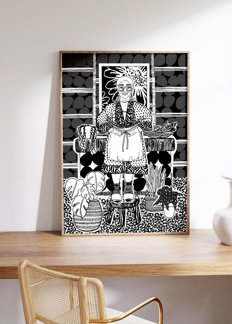 Aunty V Art Print