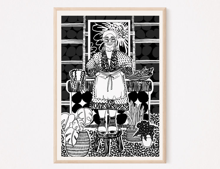 Aunty V Art Print