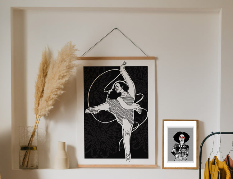 Izzy Dancing Art Print