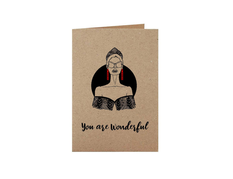 You Are Wonderful Greeting Card