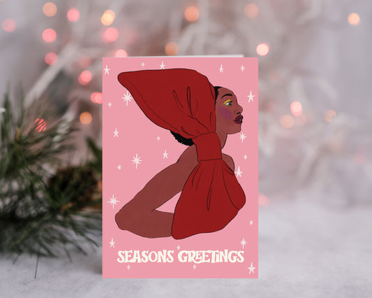 Festive Bow Holiday Card