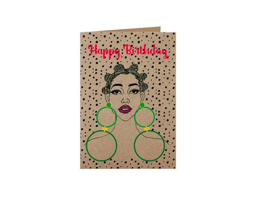 Clearance - Bantu Knots Greeting Card