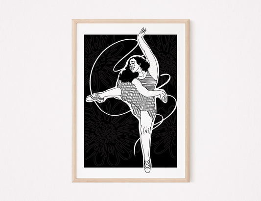 Izzy Dancing Art Print