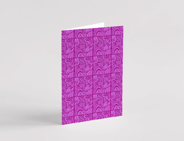 Rooted Pattern Greeting Card